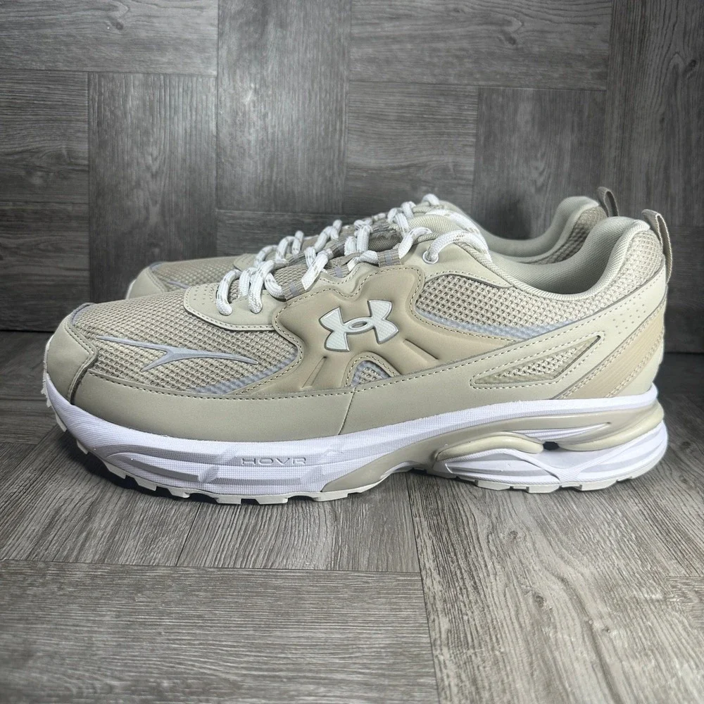 Under Armour HOVR Apparition Running Shoes Mens 14 Tan Sneakers 6005280-289 NEW